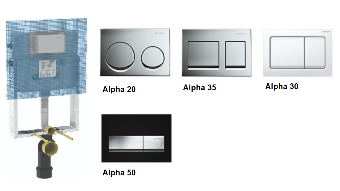 Geberit clearance flush plates