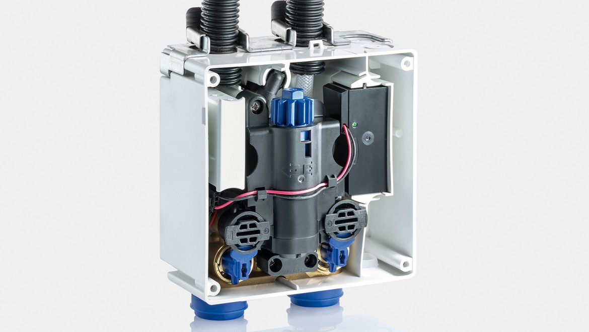Thermostatic mixer for added safety and convenience Thermostatic mixer for added safety and convenience