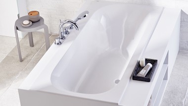 White Geberit Soana bathtub