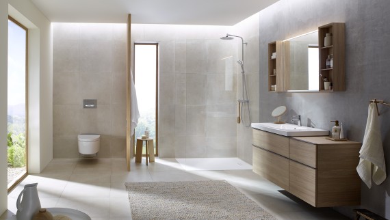 iCon bathroom series with Sigma50 in concrete look iCon bathroom series with Sigma50 in concrete look