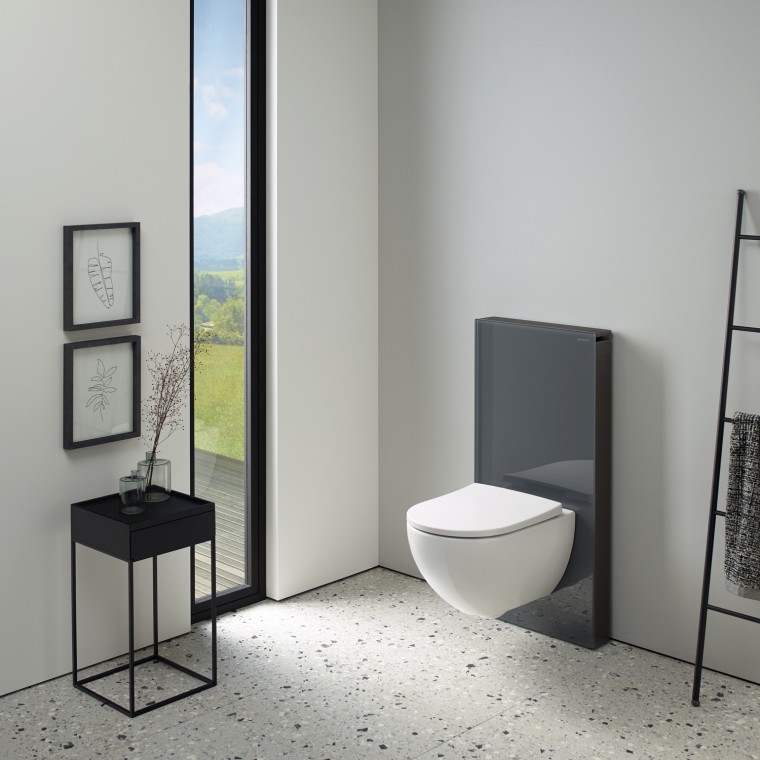 Geberit Monolith sanitary module with glass front cladding Geberit Monolith sanitary module with glass front cladding