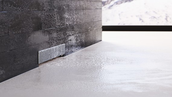 Geberit wall drain for a floor-even shower Geberit wall drain for a floor-even shower