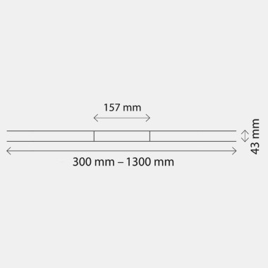 Dimensions of the Geberit shower channel CleanLine Dimensions of the Geberit shower channel CleanLine