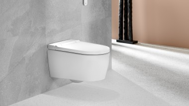 Geberit AquaClean, shower toilet with spray nozzle