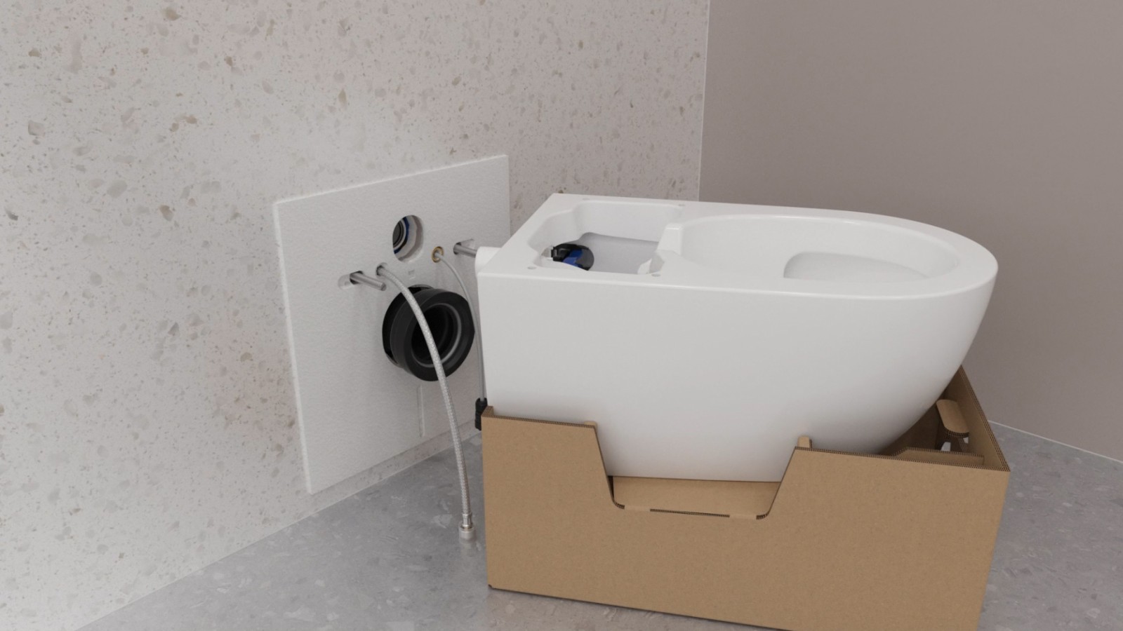 Packaging as an installation aid