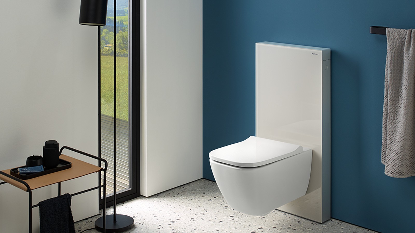Geberit sanitary module Monolith in sand grey (© Geberit)
