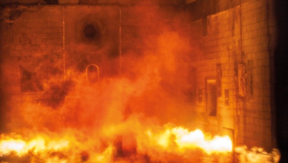 Geberit fire test at the Materials Testing Institute (MPA) of the University of Stuttgart