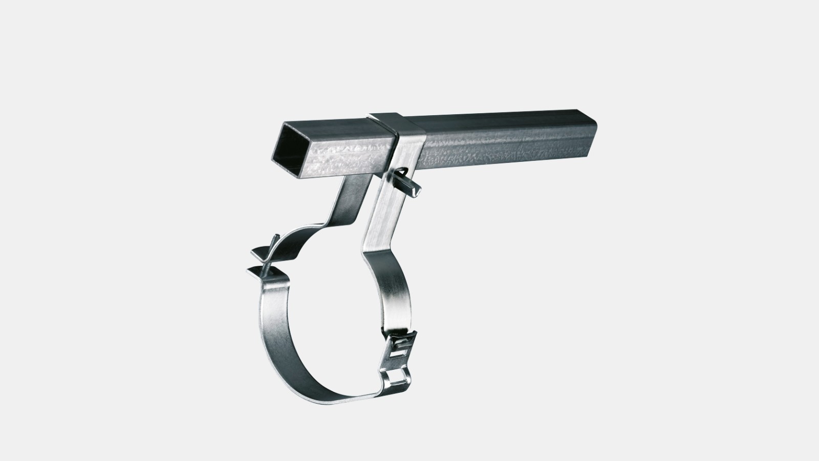 Geberit Pluvia: Fastening the pipes to the support rail Geberit Pluvia: Fastening the pipes to the support rail