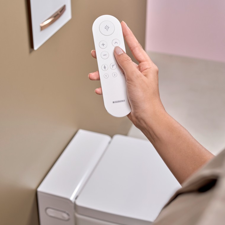 Geberit AquaClean Mera remote control feature Geberit AquaClean Mera remote control feature