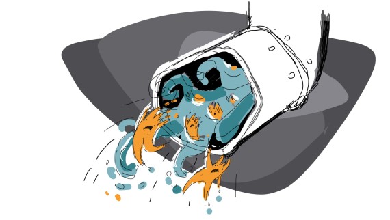 Illustration on legionella in tap water