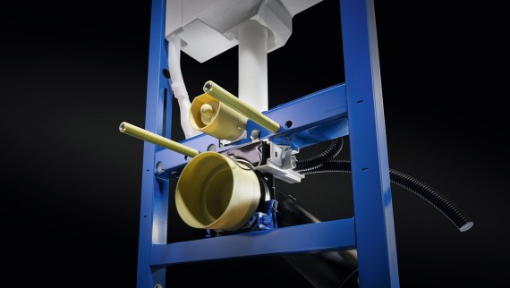 Prepared electrical connection via the Geberit Power & Connect Box