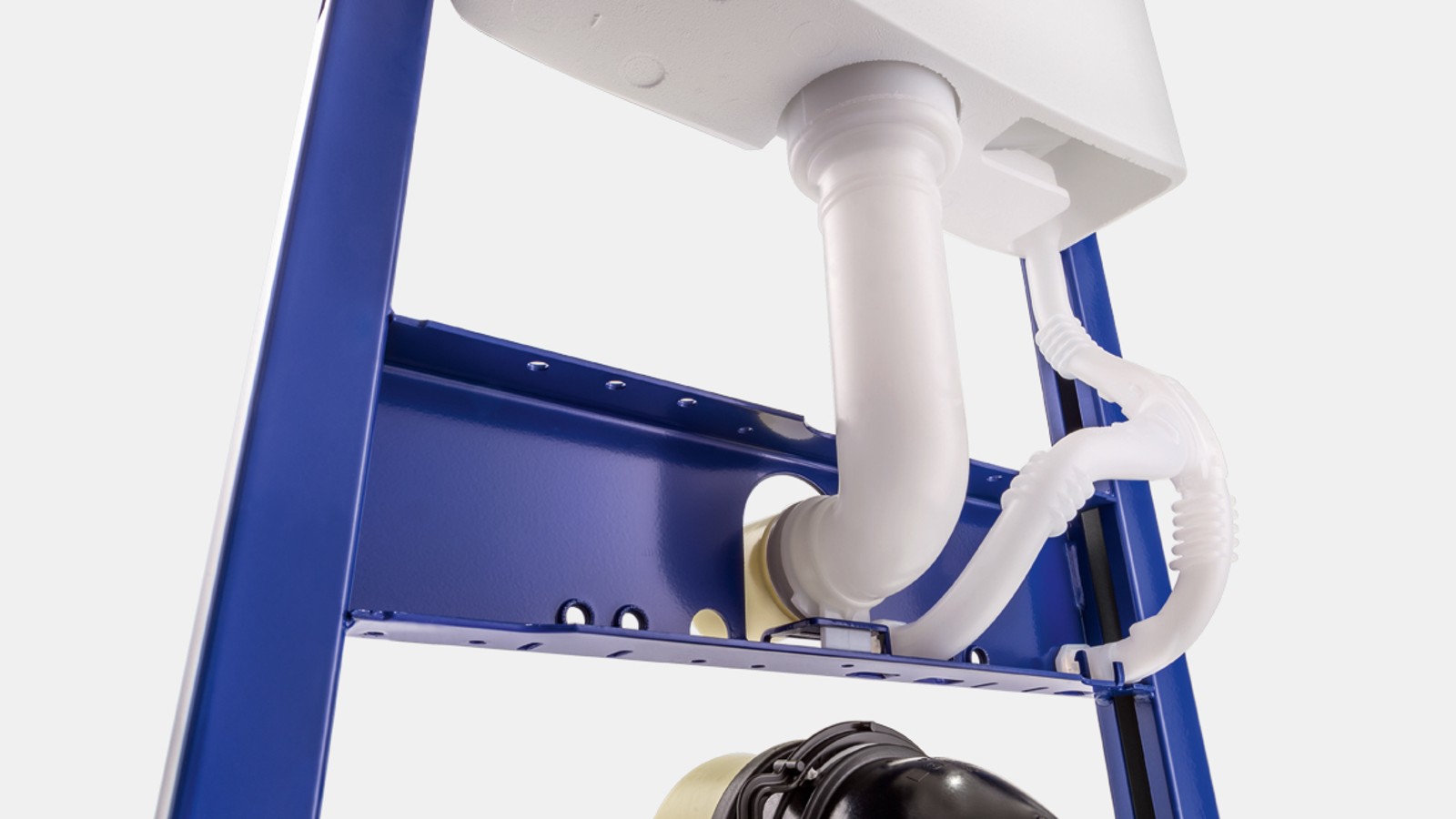 Geberit concealed cistern with a conduit pipe for the water supply connection