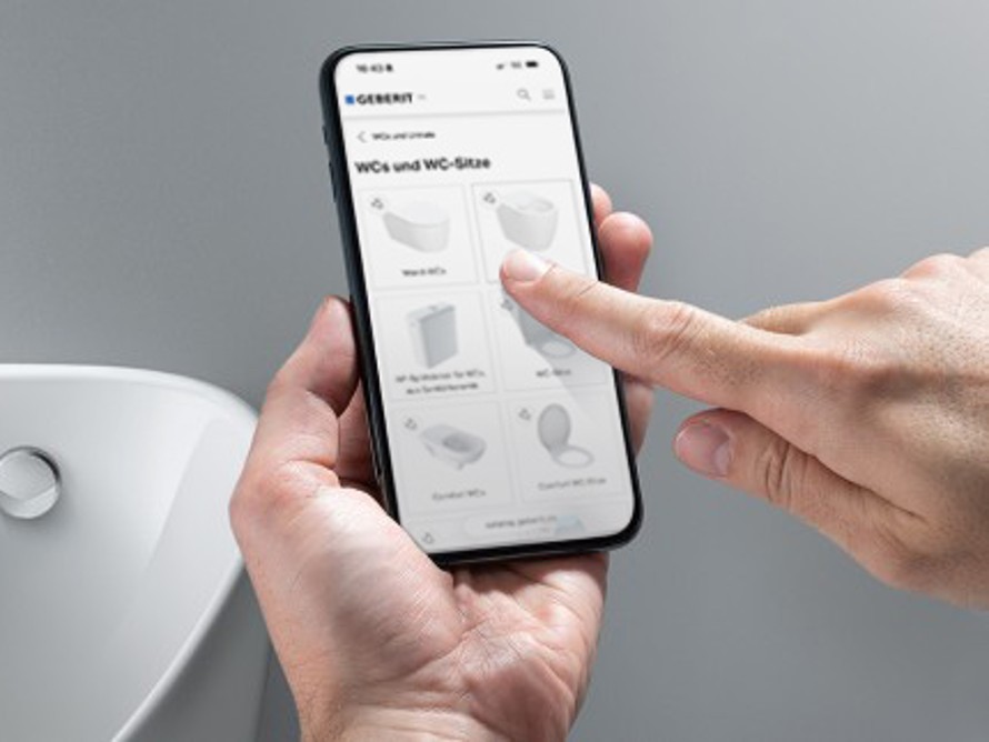 Screenshot Geberit Product Catalogue