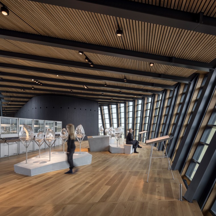 Exhibition inside the Icefjord Centre Ilulissat (© Adam Mørk) Exhibition inside the Icefjord Centre Ilulissat (© Adam Mørk)