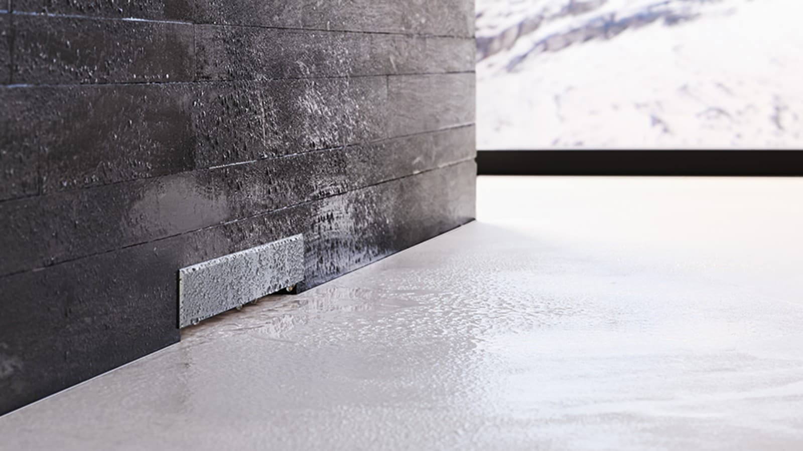 Geberit wall drain for a floor-even shower Geberit wall drain for a floor-even shower