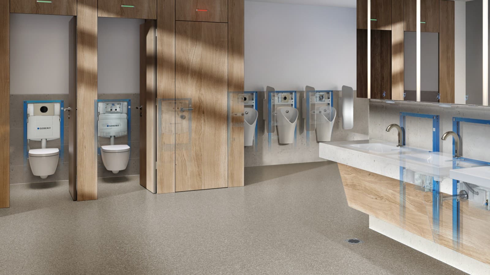 Geberit WC system in the standard product range Geberit WC system in the standard product range