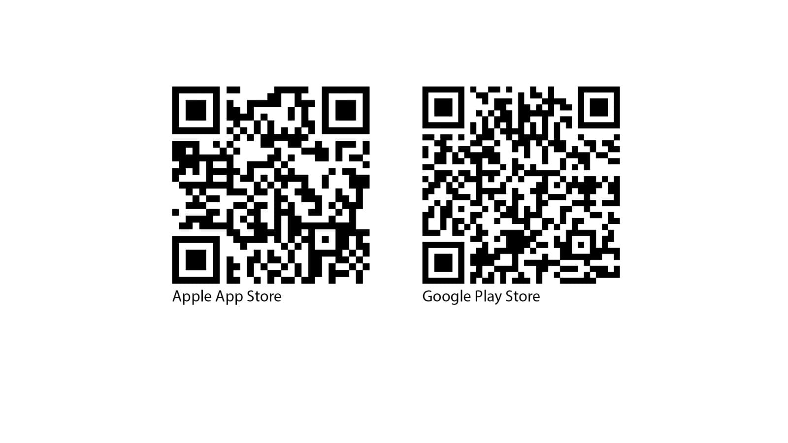 Geberit Control app QR codes for Apple and Android Geberit Control app QR codes for Apple and Android